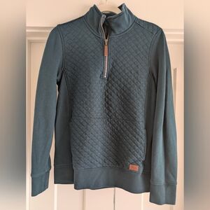 L.L. Bean Quilted Quarter Zip Pullover